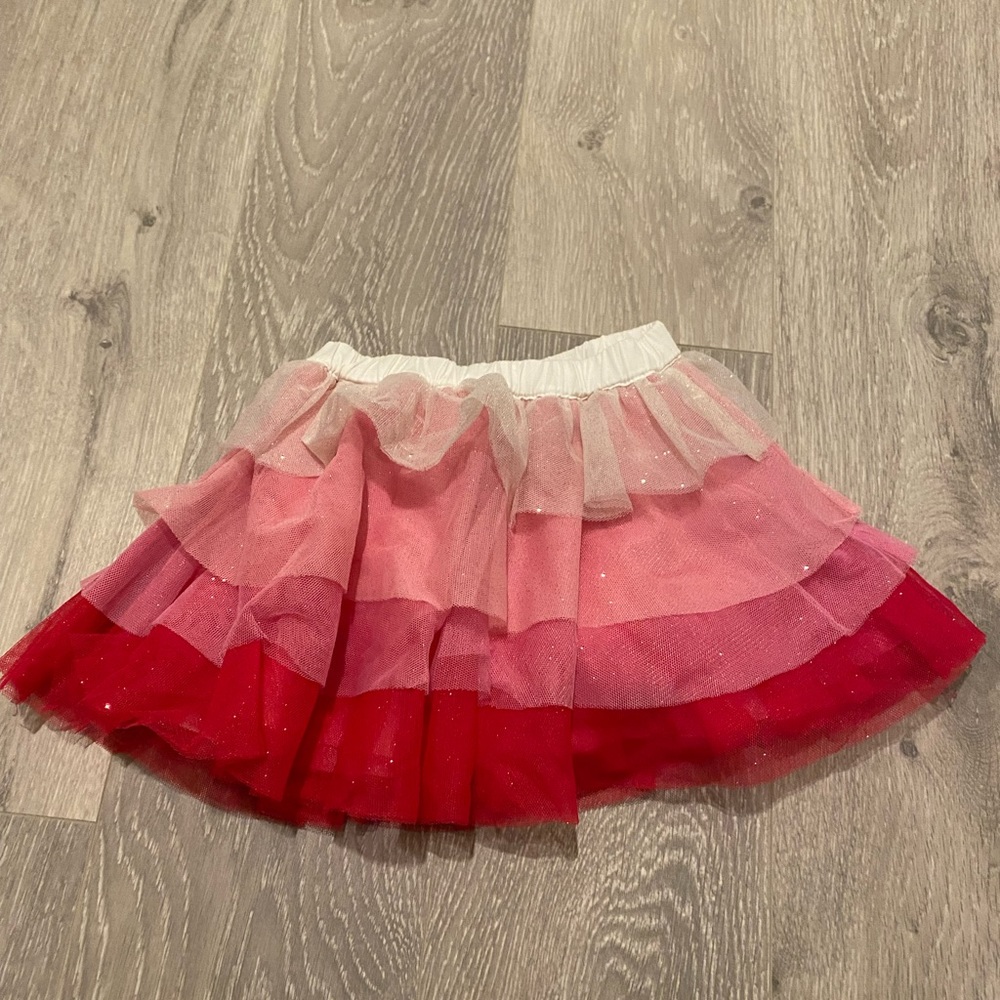 Kate Spade Red and Pink Tulle Skirt
